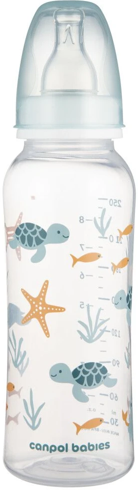 Пляшка для годування Canpol babies LOVE&SEA 250 мл блакитна (11/870_blu)